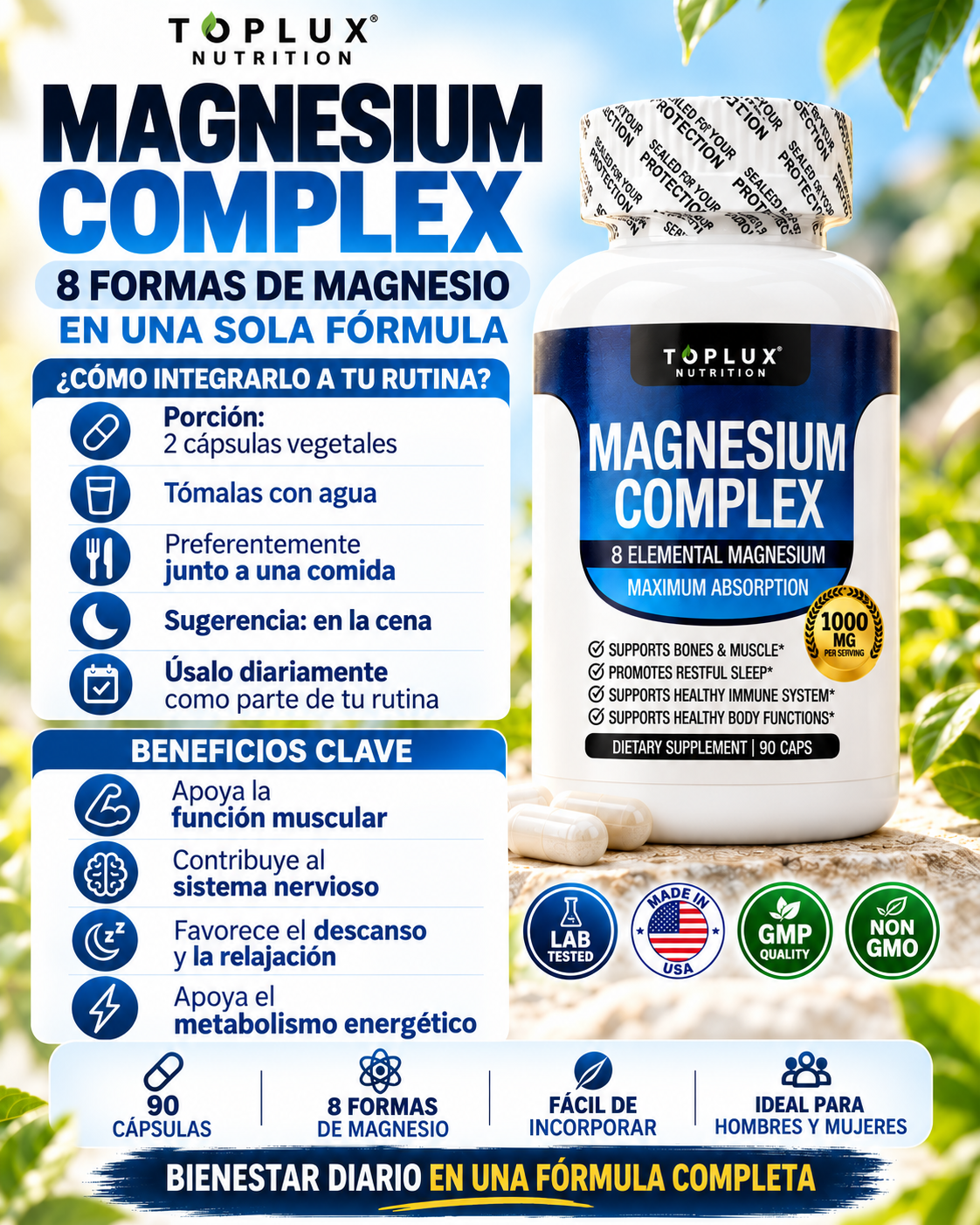 MAGNESIUM COMPLEX X 90 CAPS